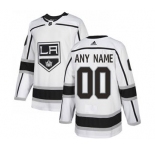 Men's Kings Personalized White Road Hockey Jersey