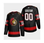Men's Ottawa Senators Custom 2020-21 Authentic Player Home Stitched Hockey Jersey Black