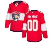 Men's Panthers Personalized Red Home Hockey Jersey