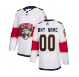 Men's Panthers Personalized White Road Hockey Jersey