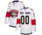 Men's Panthers Personalized White Road Hockey Jersey