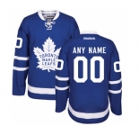 Men's Toronto Maple Leafs Reebok Royal Home Hockey Custom Jersey