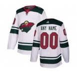 Men's Wild Personalized White Road Hockey Jersey