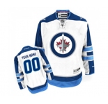 Reebok Winnipeg Jets Customized Authentic White Away NHL Jersey