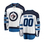 Winnipeg Jets Customized Fanatics Branded White Away Breakaway NHL Jersey