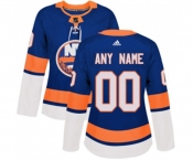 Women Adidas New York Islanders Customized Authentic Royal Blue Home NHL Jersey