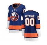 Women New York Islanders Customized Fanatics Branded Royal Blue Home Breakaway NHL Jersey