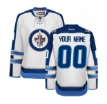 Women Reebok Winnipeg Jets Customized Authentic White Away NHL Jersey