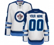 Women Reebok Winnipeg Jets Customized Authentic White Away NHL Jersey