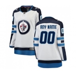 Women Winnipeg Jets Customized Fanatics Branded White Away Breakaway NHL Jersey