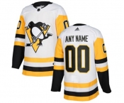 Women's Adidas Pittsburgh Penguins Customized Premier White Away NHL Jersey
