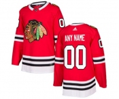 Youth Adidas Chicago Blackhawks Customized Premier Red Home NHL Jersey
