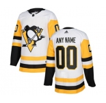 Youth Adidas Pittsburgh Penguins Customized Premier White Away NHL Jersey