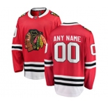 Youth Chicago Blackhawks Customized Fanatics Branded Red Home Breakaway NHL Jersey