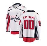 Youth Washington Capitals Customized Fanatics Branded White Away Breakaway NHL Jersey