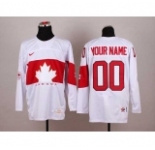 customized team canada jerseys white[2014 winter olympics]