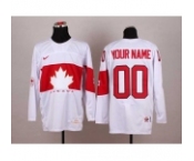 customized team canada jerseys white[2014 winter olympics]
