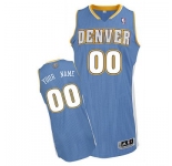 Customized Denver Nuggets Jersey Revolution 30 Light Blue Road Basketball
