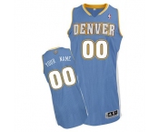 Customized Denver Nuggets Jersey Revolution 30 Light Blue Road Basketball