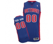 Customized Detriot Pistons Jersey Revolution 30 Blue Road Basketball