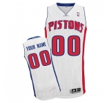 Customized Detriot Pistons Jersey Revolution 30 White Home Basketball
