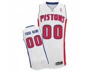 Customized Detriot Pistons Jersey Revolution 30 White Home Basketball