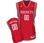 Customized Houston Rockets Jersey Revolution 30 Swingman Red Road Basketball