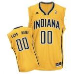 Customized Indiana Pacers Jersey New Revolution 30 Yellow Basketball