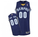 Customized Memphis Grizzlies Jersey Revolution 30 Custom Dark Blue Road Basketball