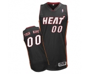 Customized Miami Heat Jersey Revolution 30 Black Road Basketball