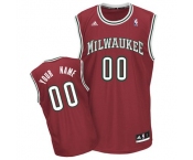 Customized Milwaukee Bucks Jersey New Revolution 30 Red Basketball