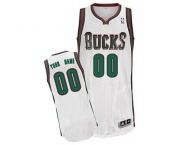Customized Milwaukee Bucks Jersey Revolution 30 White Home Basketball