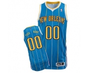 Customized New Orleans Hornets Jersey Revolution 30 Blue Road Basketball