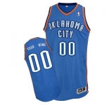 Customized Oklahoma City Thunder Jersey Revolution 30 Blue Road Basketball