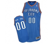 Customized Oklahoma City Thunder Jersey Revolution 30 Blue Road Basketball