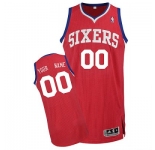 Customized Philadelphia 76ers Jersey Revolution 30 Red Road Basketball