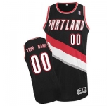 Customized Portland Trail Blazers Jersey Revolution 30 Black Road Basketball