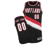 Customized Portland Trail Blazers Jersey Revolution 30 Black Road Basketball