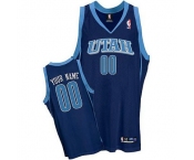 Customized Utah Jazz Jersey Blue Road Basketball