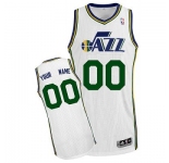 Customized Utah Jazz Jersey Revolution 30 White Home Basketball
