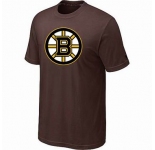 NHL Boston Bruins big & tall logo T-shirt brown