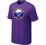 NHL Buffalo Sabres big & tall logo T-shirt purple