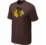 NHL Chicago Blackhawks big & tall logo T-shirt brown