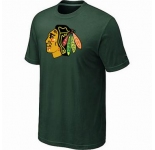 NHL Chicago Blackhawks big & tall logo T-shirt dk green
