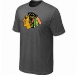 NHL Chicago Blackhawks big & tall logo T-shirt dk grey