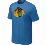 NHL Chicago Blackhawks big & tall logo T-shirt light blue