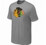NHL Chicago Blackhawks big & tall logo T-shirt light grey