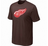 NHL Detroit Red Wings big & tall logo T-shirt brown