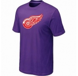 NHL Detroit Red Wings big & tall logo T-shirt purple