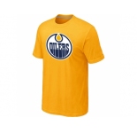 NHL Edmonton Oilers Big & Tall Logo Yellow T-Shirt